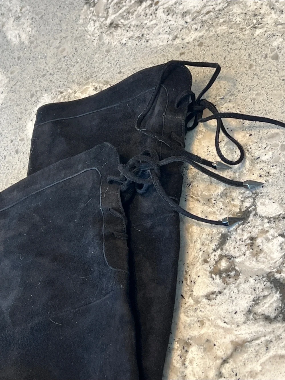 Sam Edelman Kayla Black Suede Over The Knee Boots 8.5